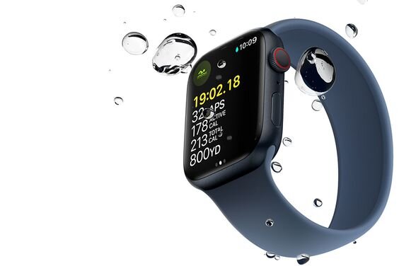 màn hình luôn bật Apple Watch Series 7 GPS + Cellular 41mm viền thép dây thép