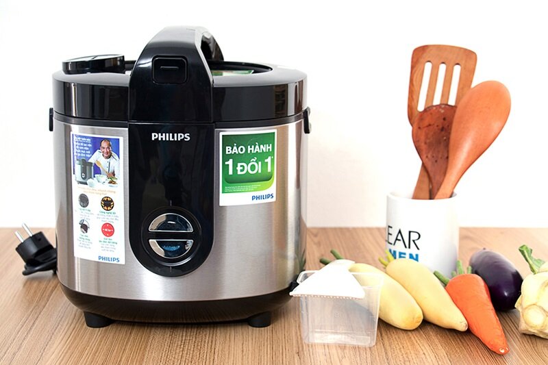 Nồi cơm điện Philips 2 lít HD3128/66 Bạc Nồi cơm điện Philips 2 lít HD3128/66 Bạc