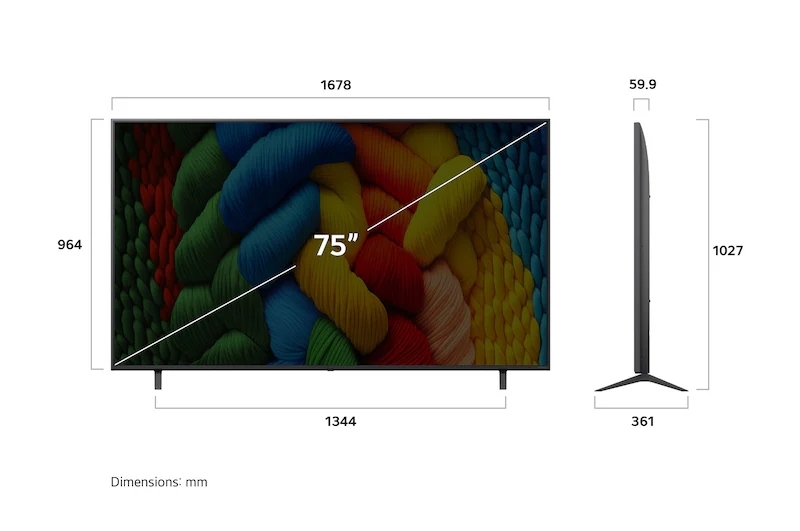 Smart Tivi NanoCell LG 4K 75 inch 75NANO80ASA