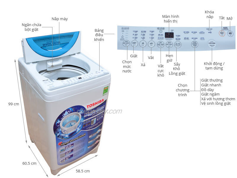 Máy giặt Toshiba 8.2kg AW-ME920LV