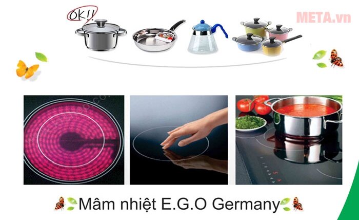 Bếp đôi điện từ hồng ngoại Iruka I-20