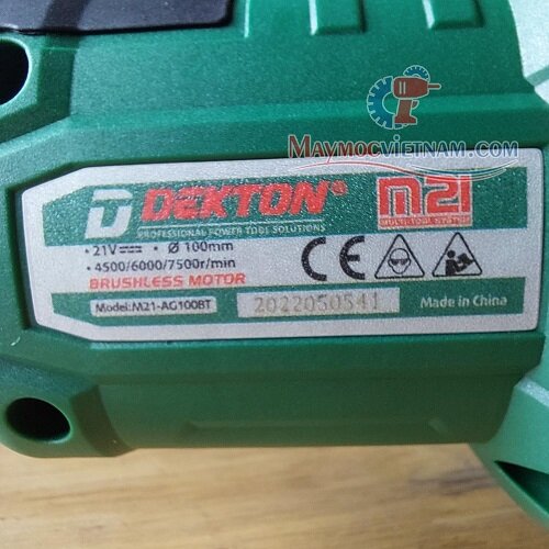 Máy Mài Góc Pin Dekton M21-AG100BT