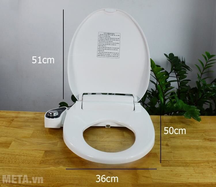 Nắp bồn cầu thông minh Luva Bidet LB203