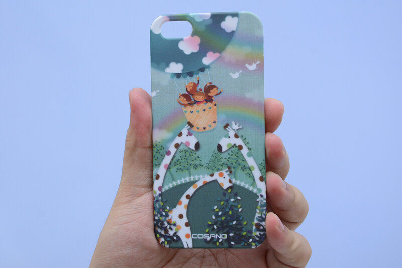 Ốp lưng iPhone 5 - 5S Nhựa in COSANO Hươu Trắng Ốp lưng iPhone 5 - 5S Nhựa in COSANO Hươu Trắng