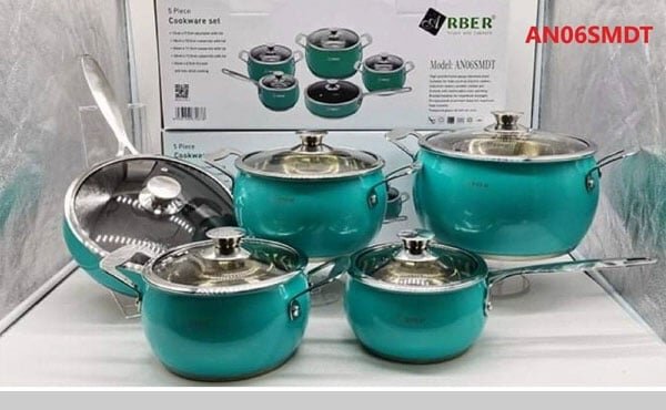 Bộ nồi inox Arber AN06SMDT Bộ nồi inox Arber AN06SMDT