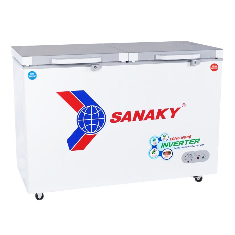 Tủ đông Sanaky inverter 2 ngăn 400 lít VH-4099W4K