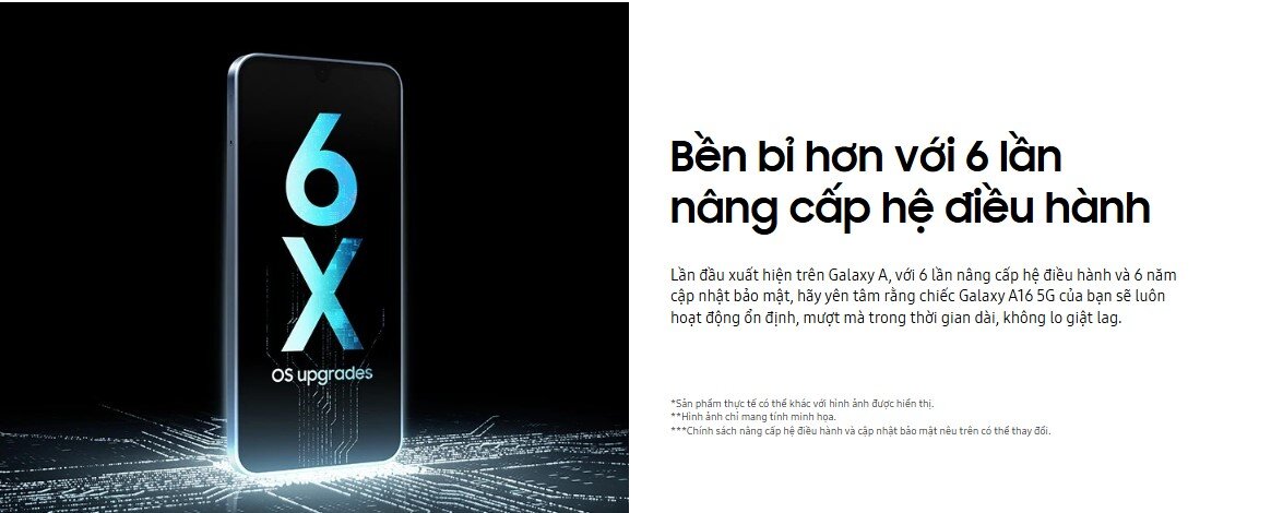 Điện thoại Samsung Galaxy A16 (8GB/ 256GB/ Xám Bạc)