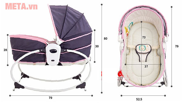 Nôi rung 5 trong 1 Mastela 6038