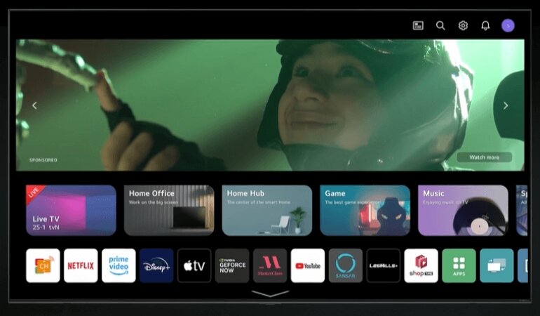 Smart Tivi LG UHD 4K 86 inch 86UR8050PSB  hệ điều hành