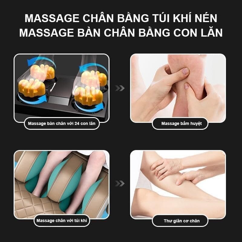 Ghế massage E-Dra Hestia EMC100 - Đen Nâu
