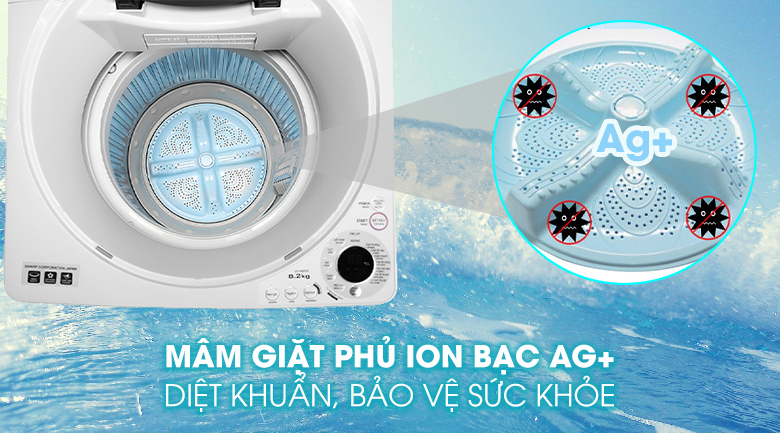 Máy giặt Sharp 8.2 kg ES-W82GV 4 máy giặt sharp es w82gv