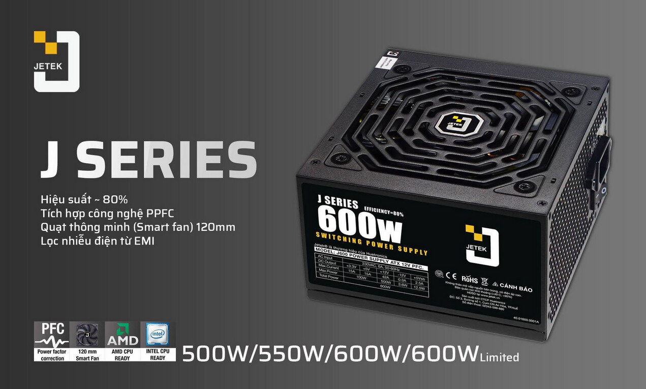 Nguồn Jetek 550 ELITE V2 - 550W ảnh 1