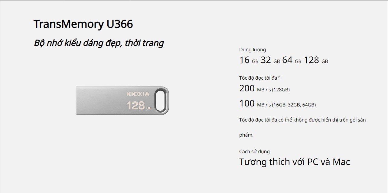 USB Kioxia U366 USB 3.2 Gen 1