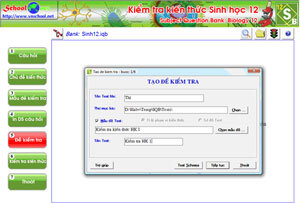 Kiểm tra kiến thức Sinh học 12
