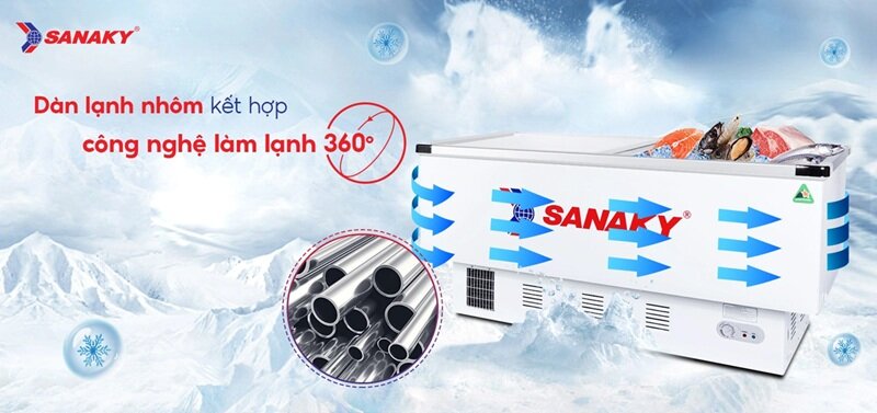 Tủ đông Sanaky 1 ngăn 516 lít VH-999K