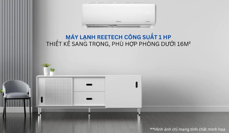 Điều hòa Reetech RTV9-TC 9000 BTU 1 chiều Inverter gas R-32