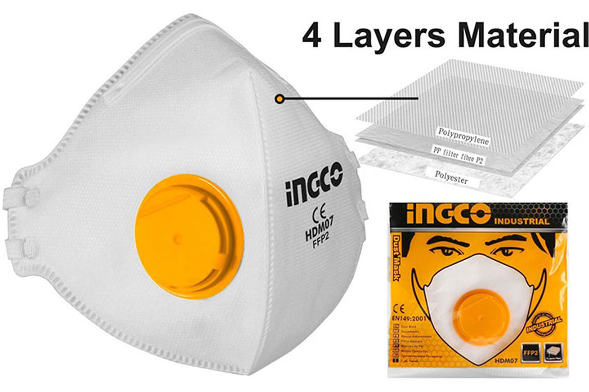 Khẩu trang chống bụi INGCO HDM07