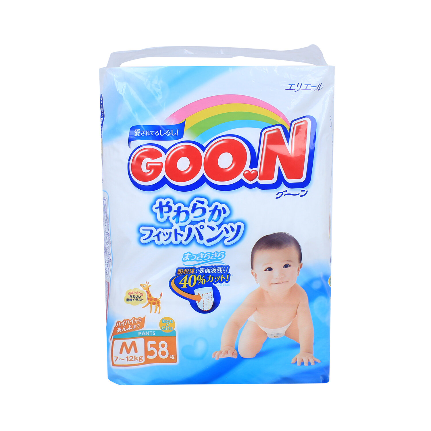  Bỉm - Tã quần Goon size M58 nội địa (cho bé 7-12kg)