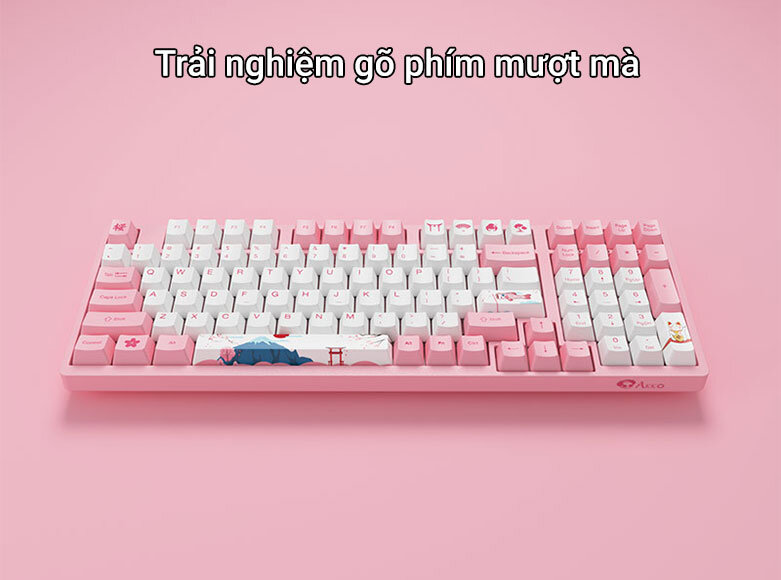 Bàn phím cơ Akko 3098 World Tour Tokyo (Akko Pink Switch V2) | Trải nghiệm gõ phím mượt mà