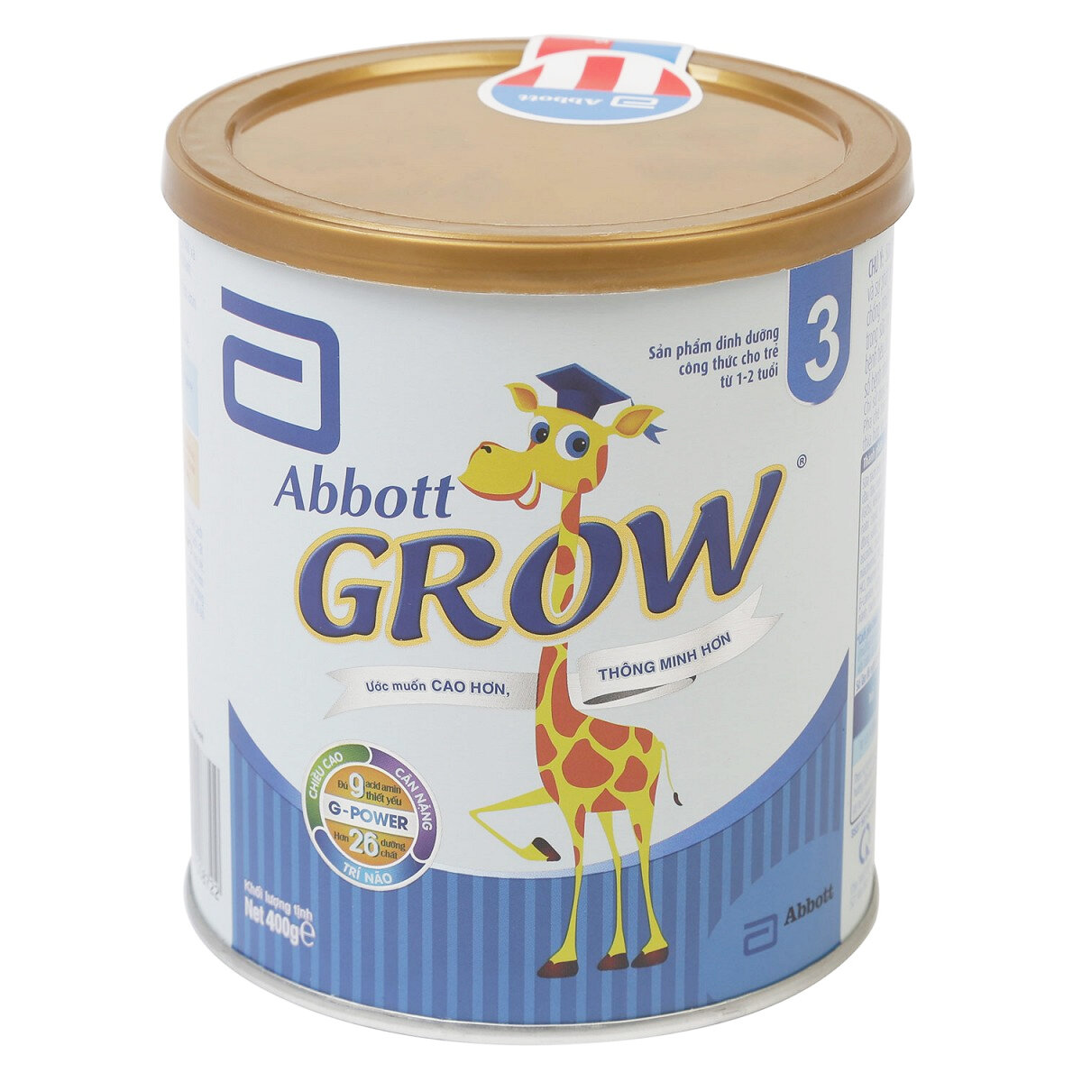 Sữa bột Abbott Grow 3 – hộp 400g (dành cho trẻ từ 1 – 3 tuổi)