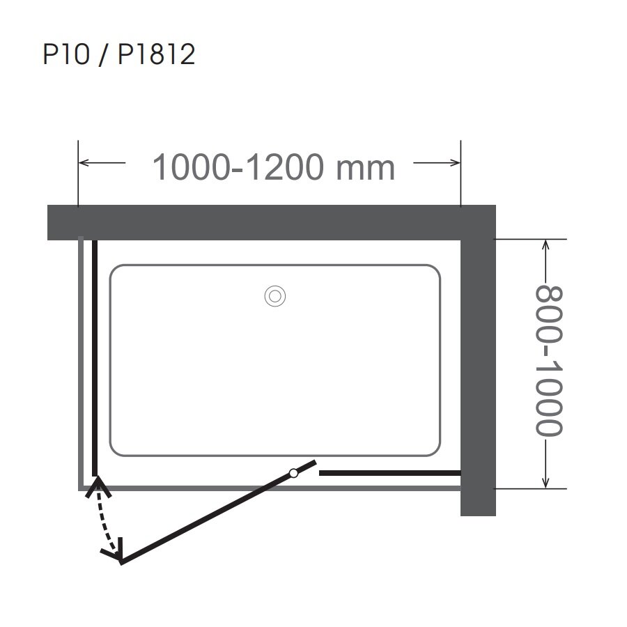Bản vẽ kỹ thuật phòng tắm đứng vách kính vuông MANHATTAN MW1231 1000x1000