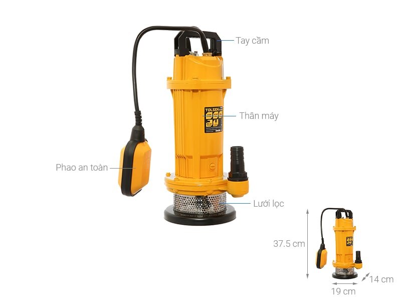 Máy bơm chìm 0.5HP Tolsen 79978 Máy bơm chìm 0.5HP Tolsen 79978