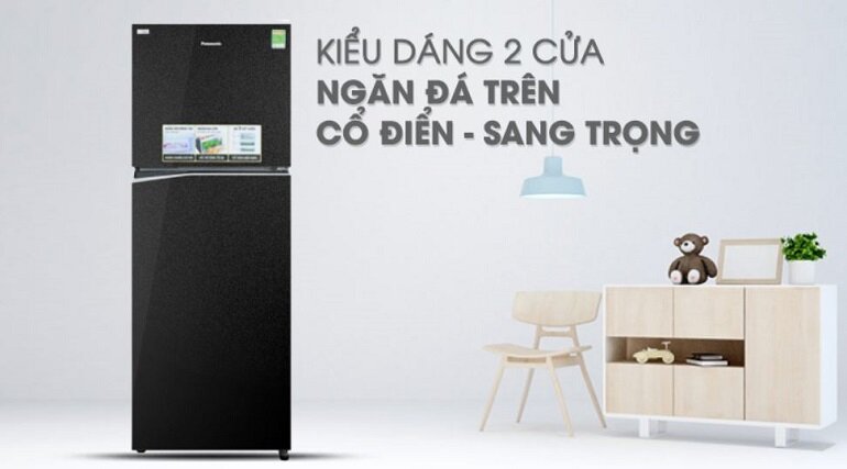 Thiết kế tủ lạnh Panasonic Inverter 362 lít  NR-BL351GKVN sang trọng và hiện đại