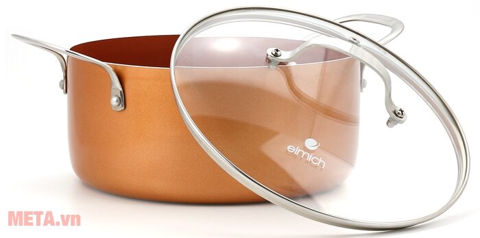 Bộ nồi phủ sứ an toàn đáy từ Elmich Royal Classic EL-3700 (16, 20, 24cm)