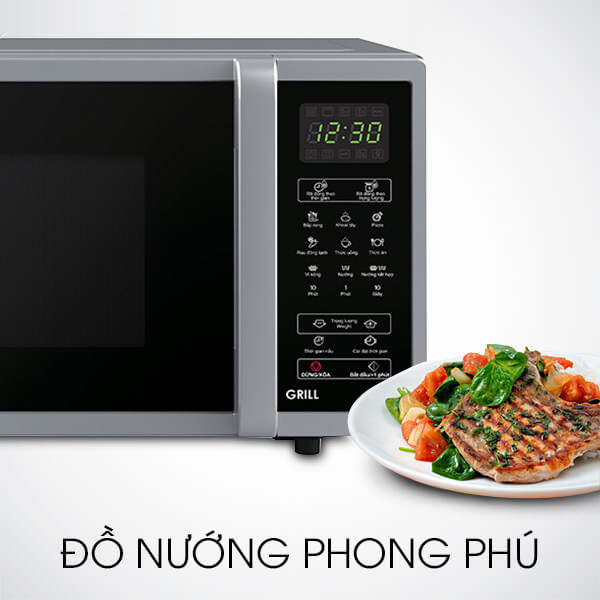 Lò vi sóng điện tử có nướng 23L Sharp R-G372VN-S Lò vi sóng điện tử có nướng 23L Sharp R-G372VN-S