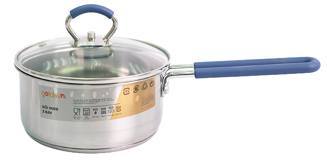 Bộ nồi Inox từ 4 chiếc cao cấp Goldsun GH18-4308SG