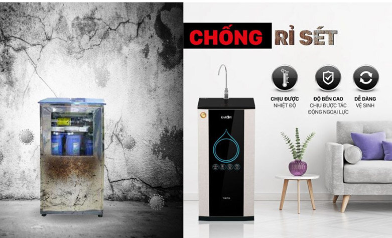 Máy lọc nước RO dạng tủ IQ Karofi K9IQ-2AU | được trang bị hệ thống cảnh báo rò rỉ nước tiên tiến