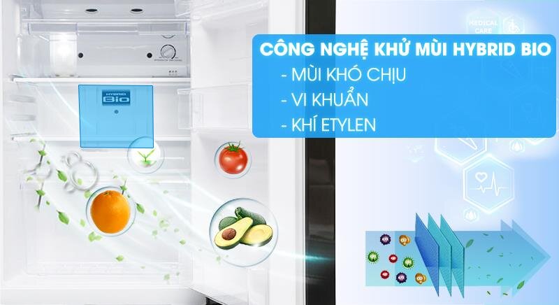 Tủ lạnh 2 cánh Inverter Toshiba GR-A25VU(UK) - 186 Lít