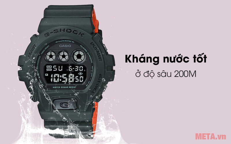 Đồng hồ nam G-shock DW-6900LU-3DR xanh bộ đội Đồng hồ nam G-shock DW-6900LU-3DR xanh bộ đội