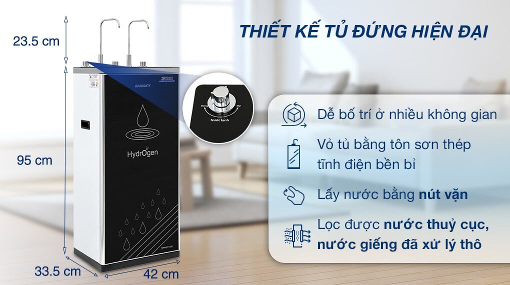 Máy lọc nước nóng lạnh Sanaky