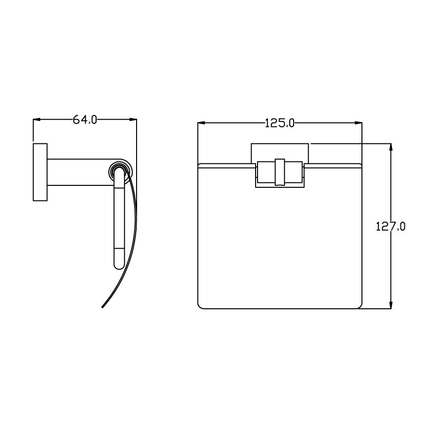 Bản vẽ kỹ thuật lô giấy vệ sinh COTTO CT0214(HM)