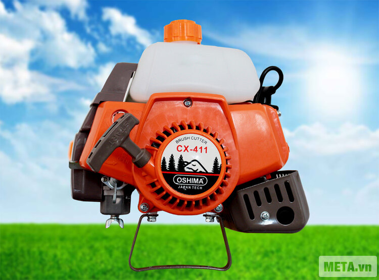 Máy cắt cỏ Oshima 411 cam xám