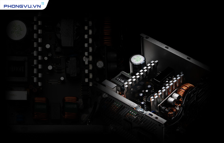 Công suất 550W thông dụng, đạt chứng nhận 80 Plus Bronze