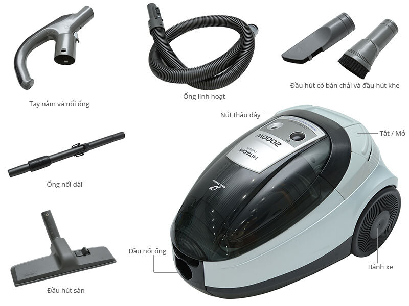 Máy hút bụi Hitachi CVSU20V (CV-SU20V) - 2000W