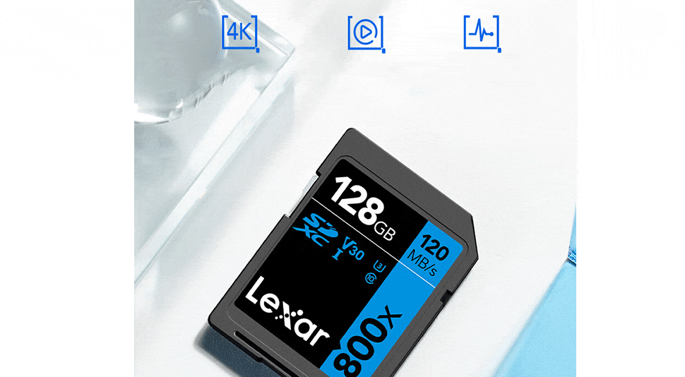 Thẻ nhớ SD Lexar Professional 800x SDXC V30 128Gb