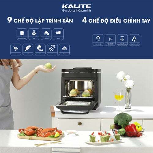 Kalite Steam X còn được tích hợp 9 chế độ nấu được lập trình sẵn Kalite Steam X còn được tích hợp 9 chế độ nấu được lập trình sẵn