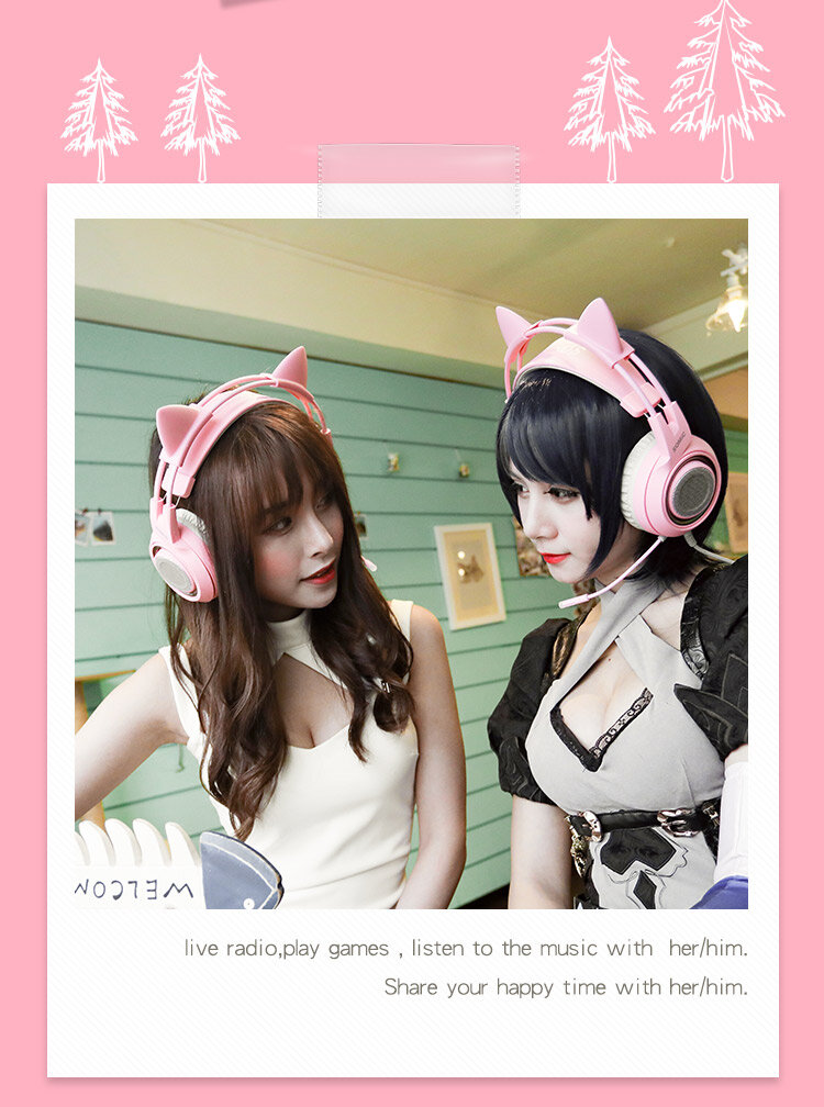 Tai nghe Somic G951 (USB 7.1) (Hồng)