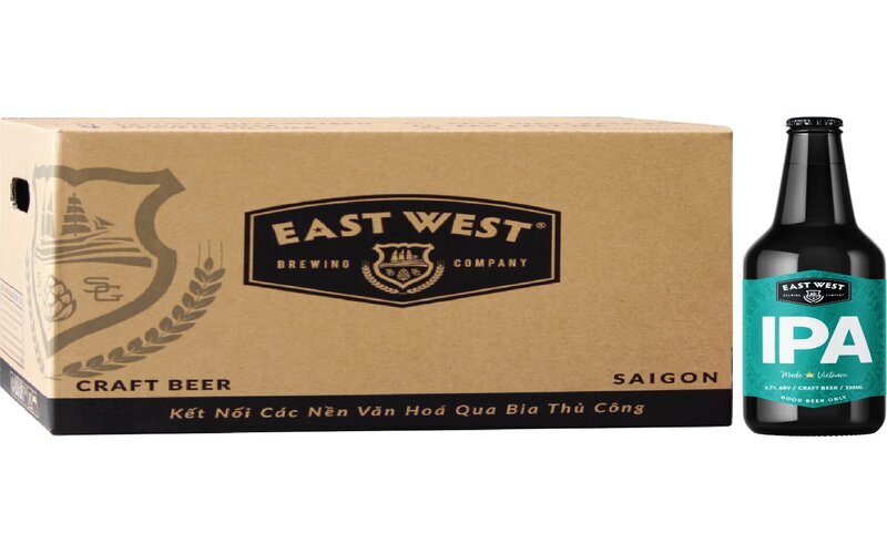 Thùng 24 chai bia East West Far East IPA 330ml