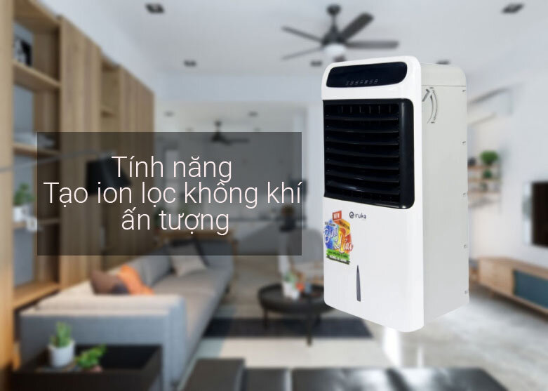 Quạt hơi lạnh Iruka I-82 | Tạo ion lọc không khí