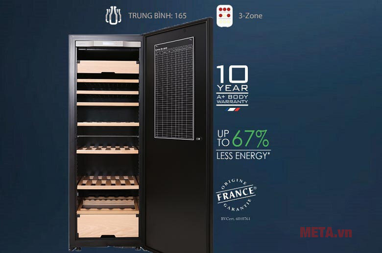 Tủ rượu Electrolux Transtherm Castel 165 chai