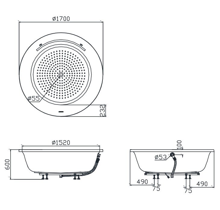 Bồn Tắm TOTO PPY1720PTE#P