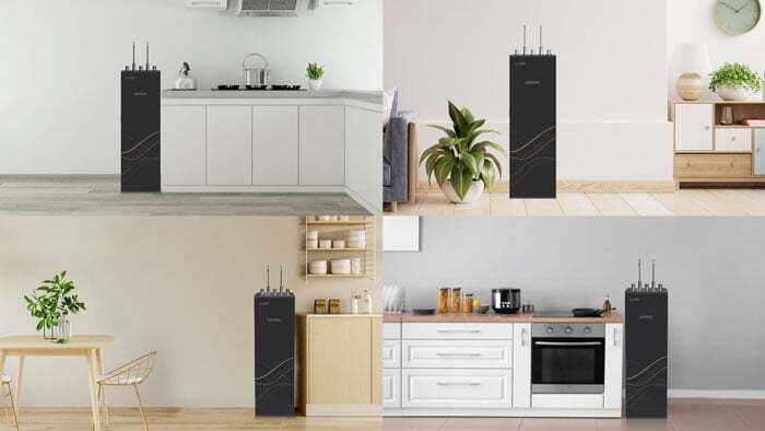 Máy lọc nước nóng lạnh Karofi Livotec 628 có thiết kế hiện đại, sang trọng Máy lọc nước nóng lạnh Karofi Livotec 628 có thiết kế hiện đại, sang trọng