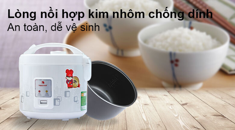 Nồi cơm điện Happycook 1.8 lít HCJ-180