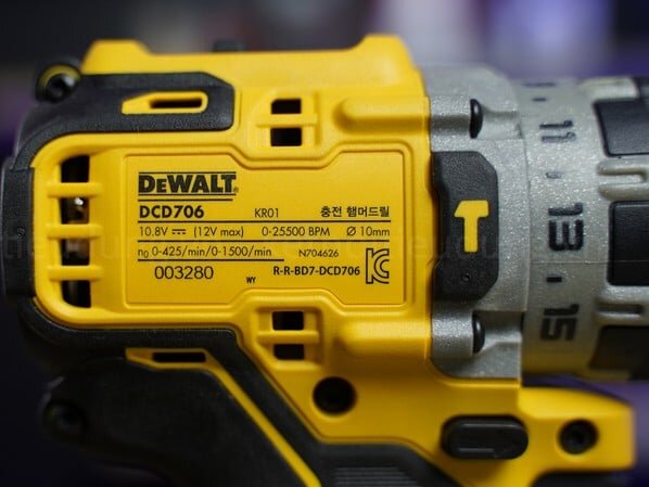 Thông số máy khoan pin Dewalt DCD706N 12V  Máy khoan pin Dewalt