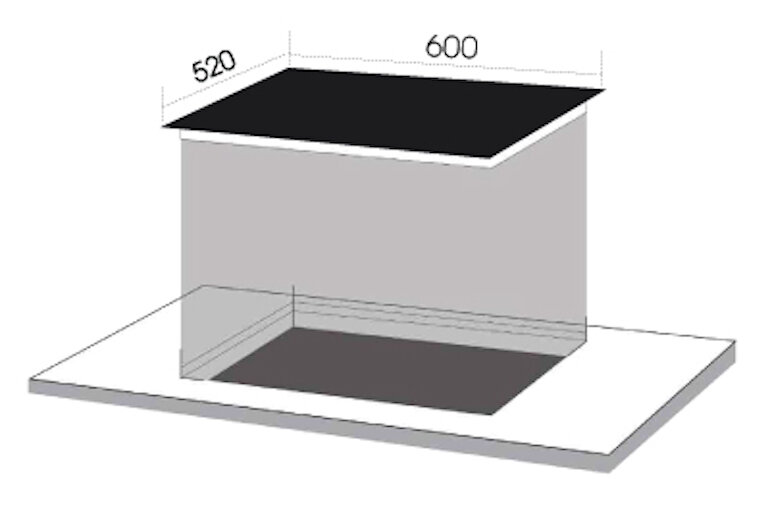 Bếp từ Dmestik ES 653 DKI với 3 bếp lắp âm