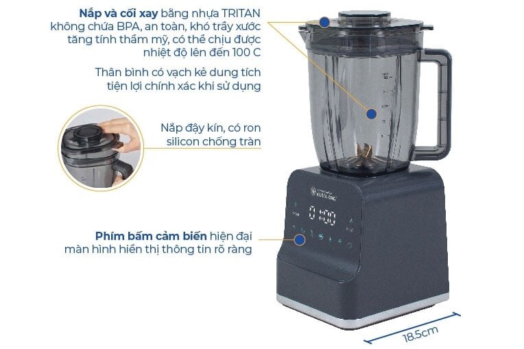 Máy xay sinh tố làm từ nhựa bền đẹp Máy xay sinh tố